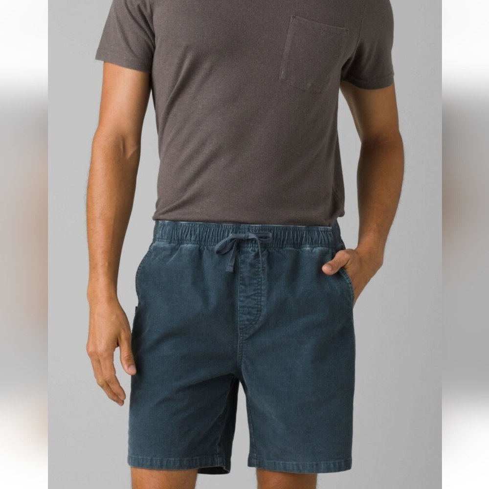 NWT prAna Canyon Camp Short Grey Blue in Size XXL